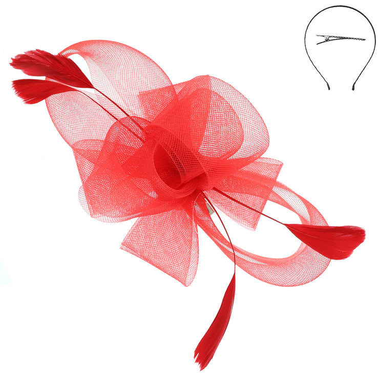 Small Mesh Ribbon Fascinator