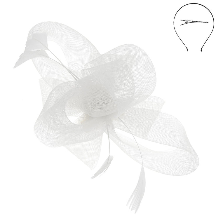 Small Mesh Ribbon Fascinator