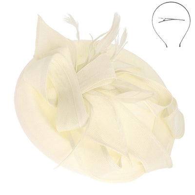 Flax Fabric Ribbon Fascinator