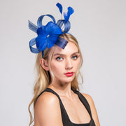 Feather & Jeweled Mesh Fascinator