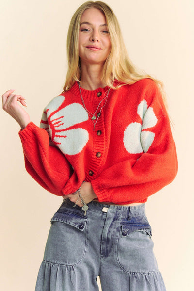 Orange U a Daisy Cardigan