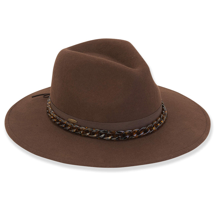 Brown Wool Felt Safari Hat