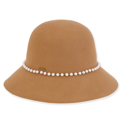 Pearl Trim Bucket Hat