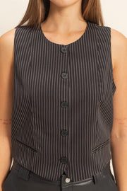 Pinstripe Vest