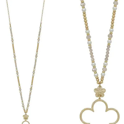 Open Flower 32" Necklace