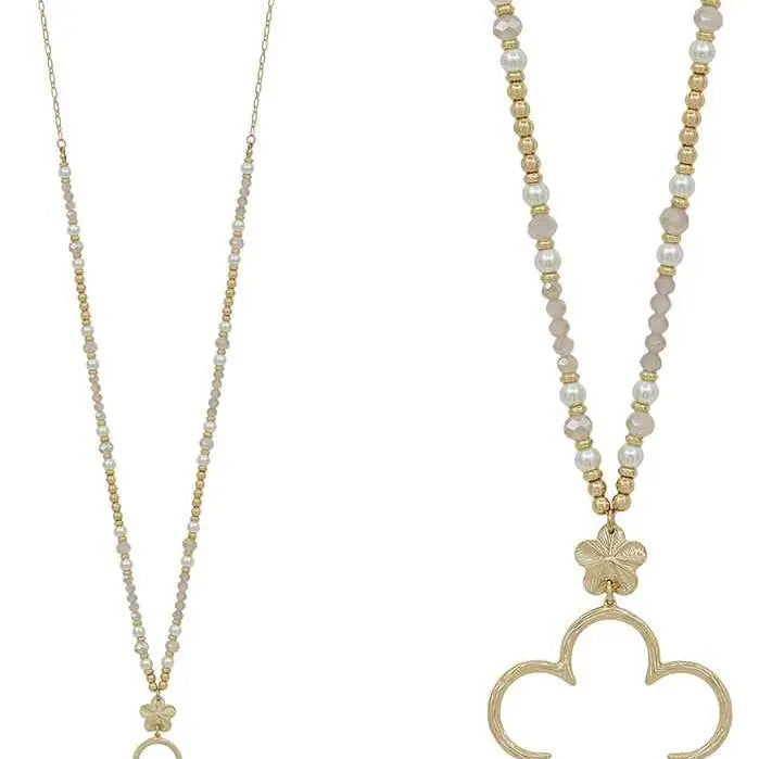 Open Flower 32" Necklace