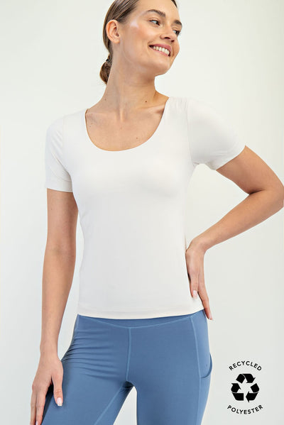 Pearl White Layering Top