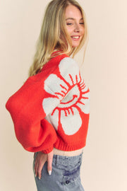 Orange U a Daisy Cardigan