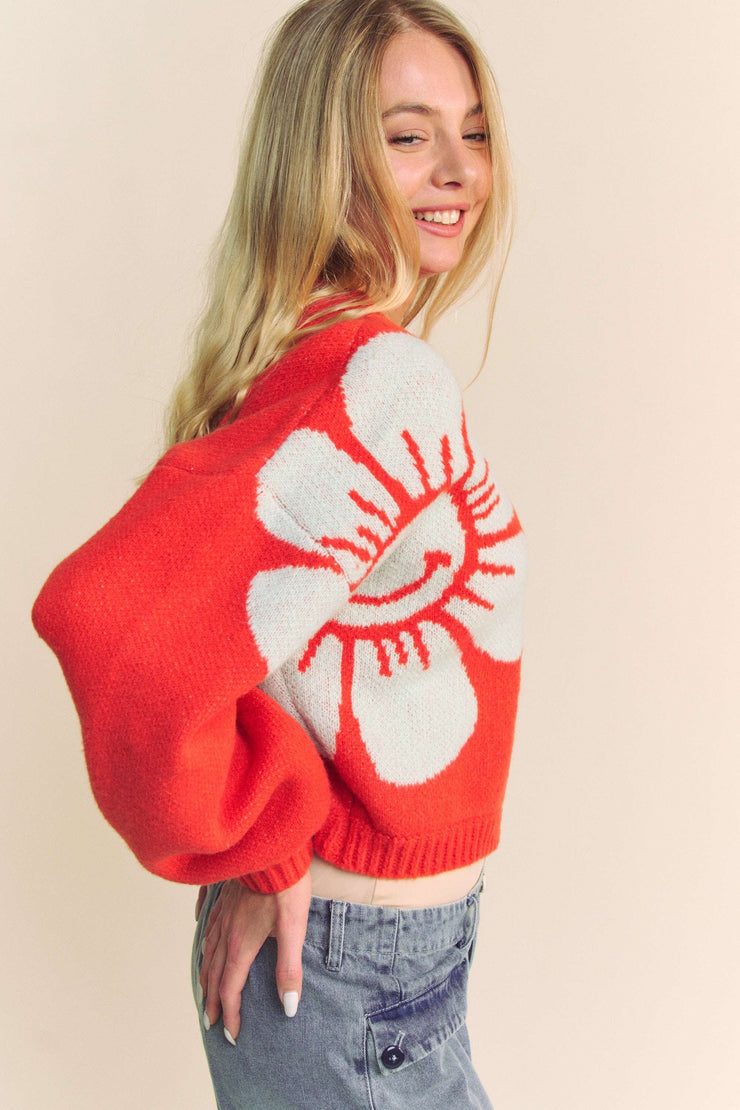 Orange U a Daisy Cardigan