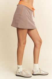 Grey Orange Skort