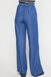 Deep Denim Wide Leg  Pants