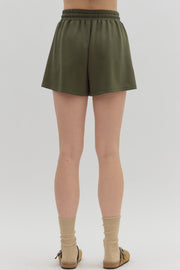 Olive Jersey Shorts