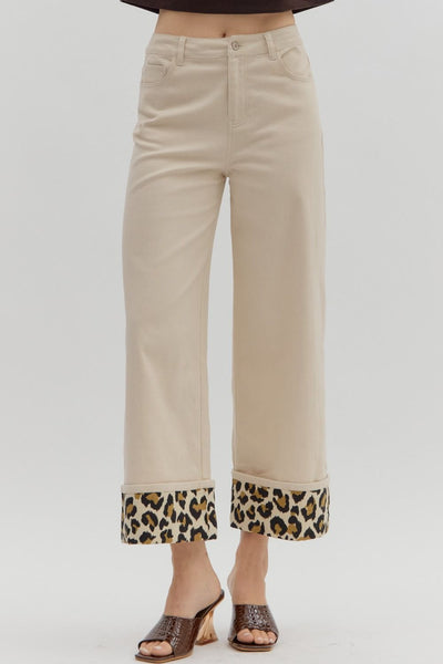Cameo Wide Leg Contrast Hem