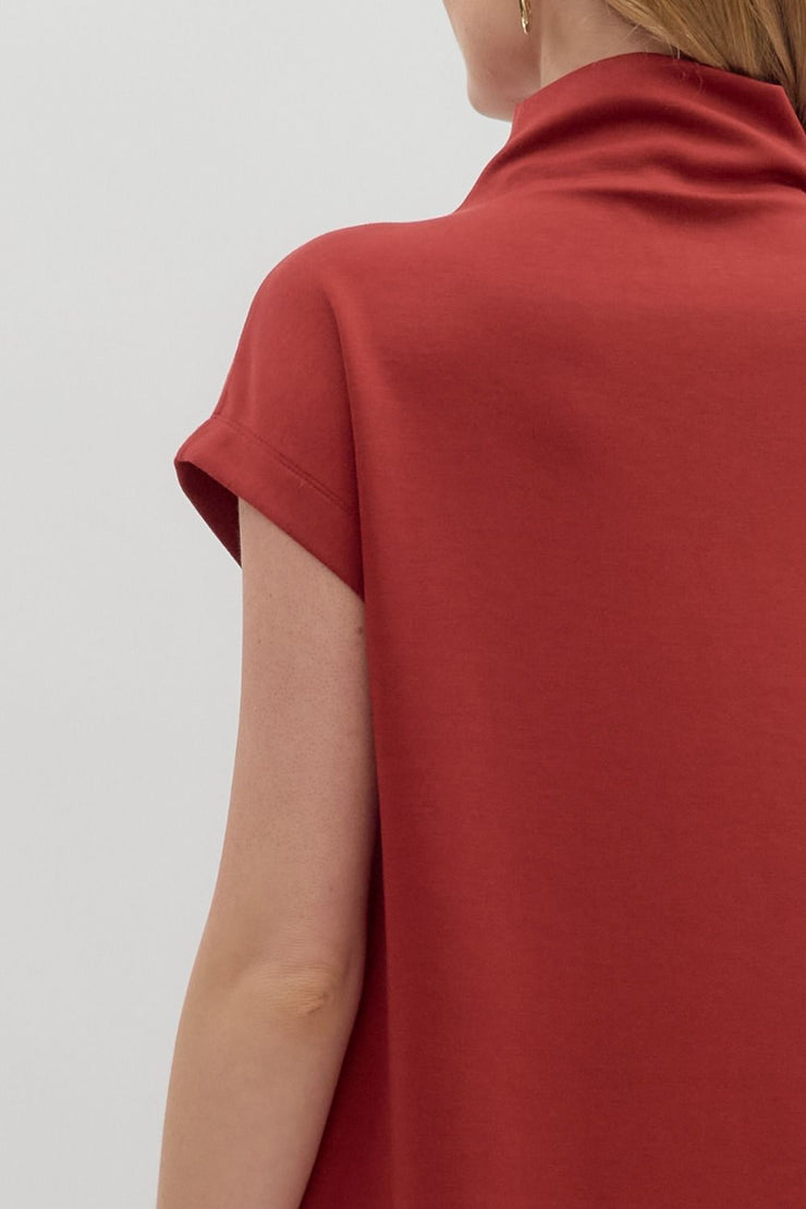 Brick Mock Neck Mini