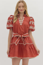 Autumn Puff Sleeve Mini