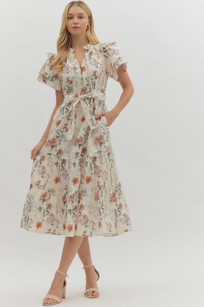 Evelyn Floral Midi