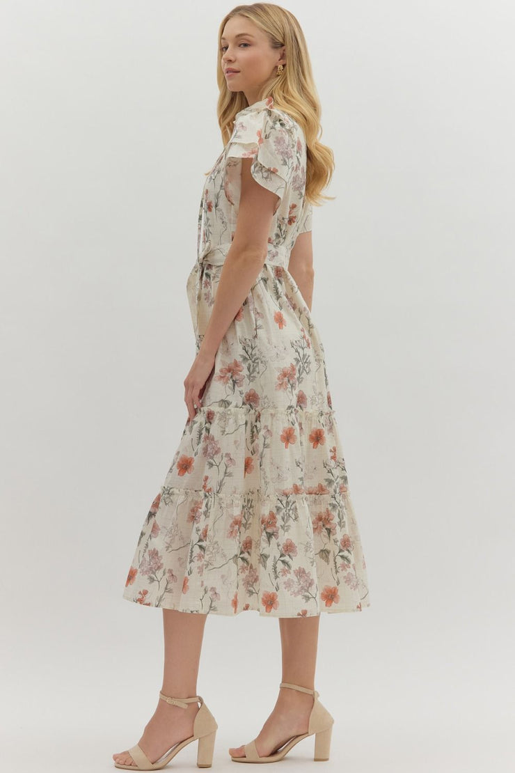 Evelyn Floral Midi