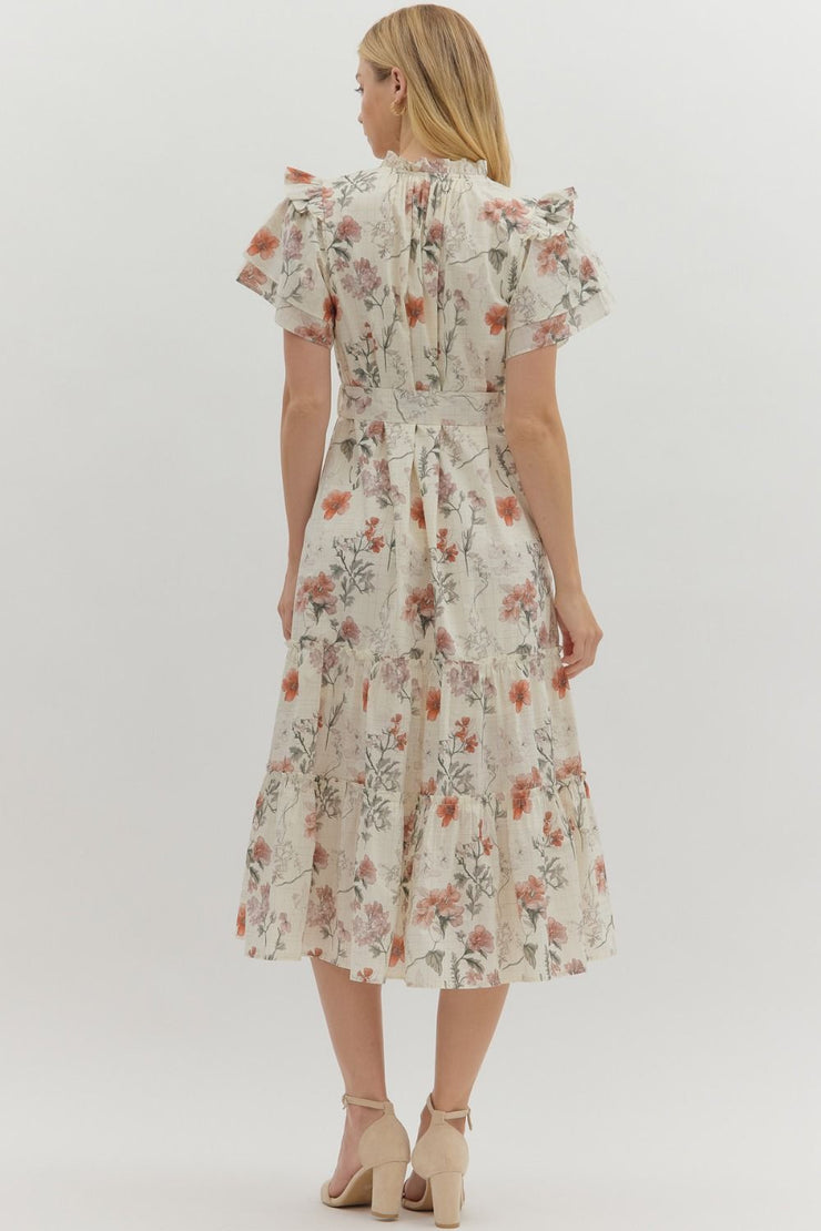Evelyn Floral Midi