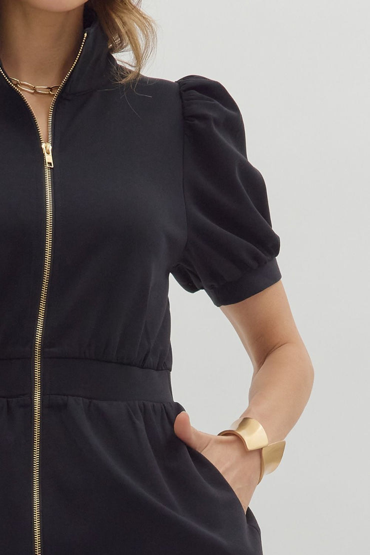 Black Zip Mini