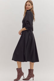 Babs Solid Puff Midi