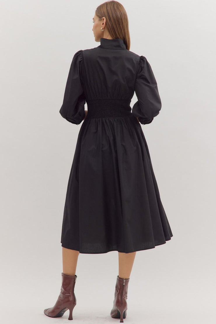 Babs Solid Puff Midi