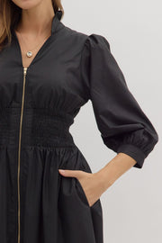 Babs Solid Puff Midi