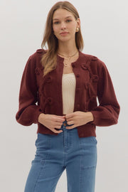 Burgundy Cardigan