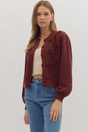 Burgundy Cardigan