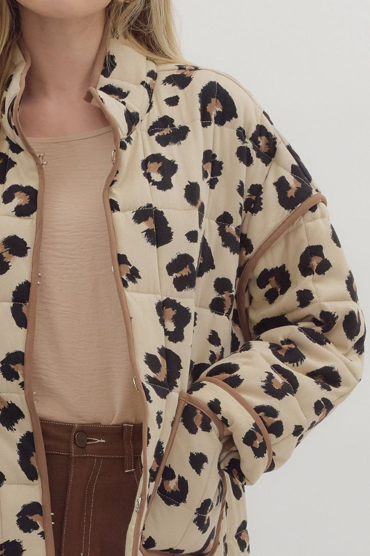 Leopard Quilted Jacket