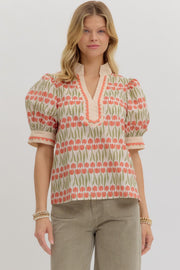 Cora Floral Top