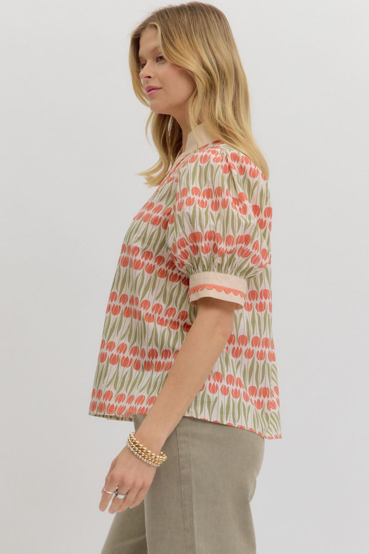 Cora Floral Top