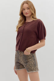 Chocolate Puff Sweater