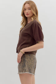Chocolate Puff Sweater