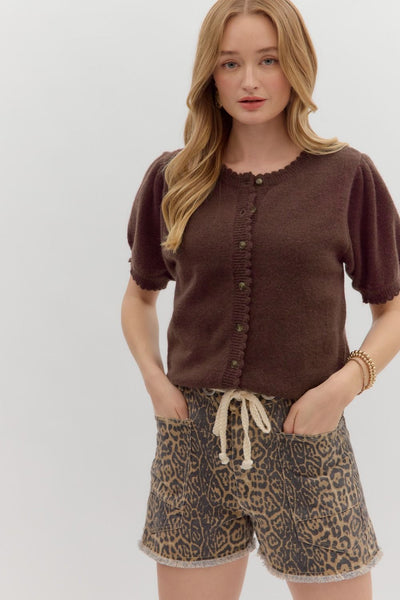 Chocolate Puff Sweater