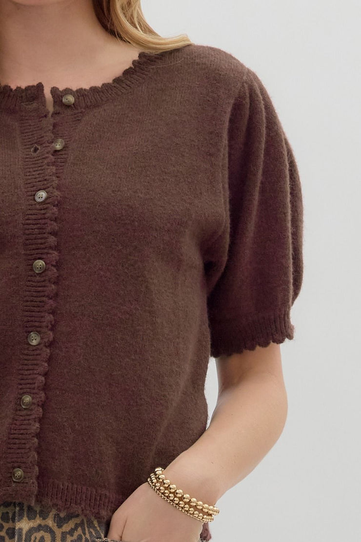 Chocolate Puff Sweater