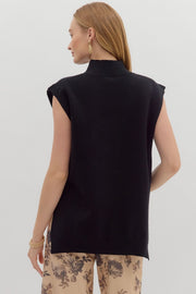Hi-lo Black Muscle Tee Sweater
