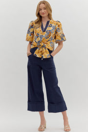 Golden Bloom Top