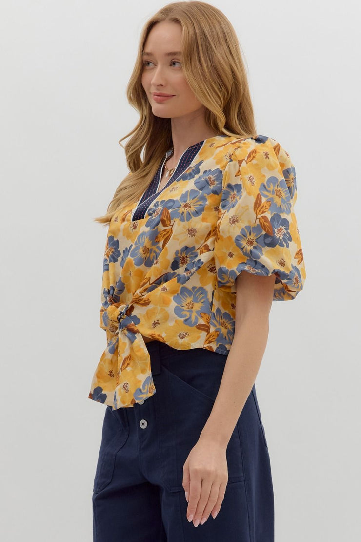 Golden Bloom Top