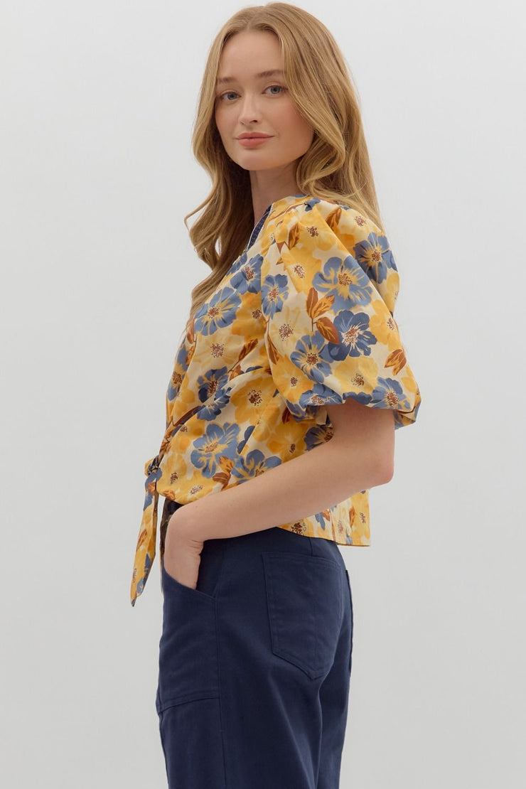 Golden Bloom Top