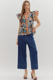 Cinnamon Swirl Flutter Sleeve