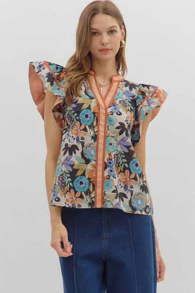 Cinnamon Swirl Flutter Sleeve