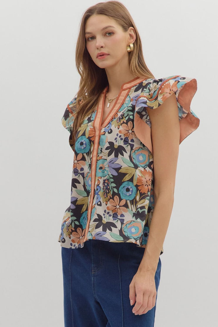 Cinnamon Swirl Flutter Sleeve