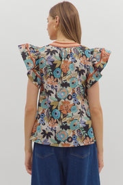 Cinnamon Swirl Flutter Sleeve