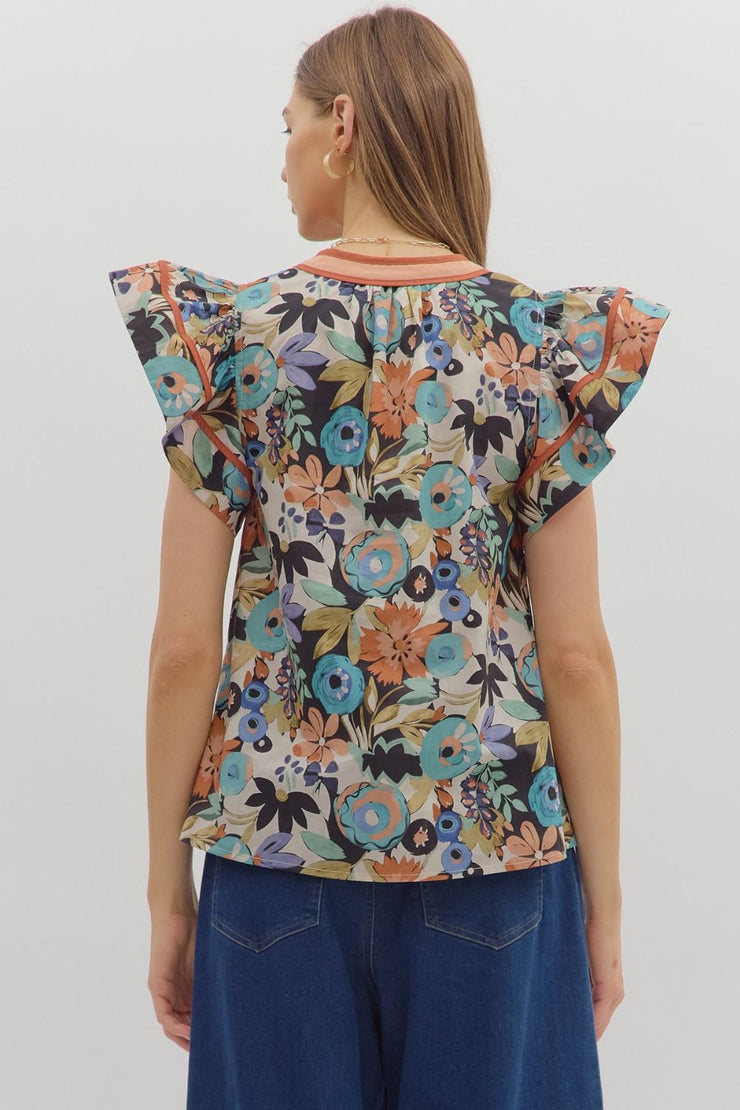 Cinnamon Swirl Flutter Sleeve