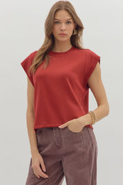 Brick Cap Sleeve Top