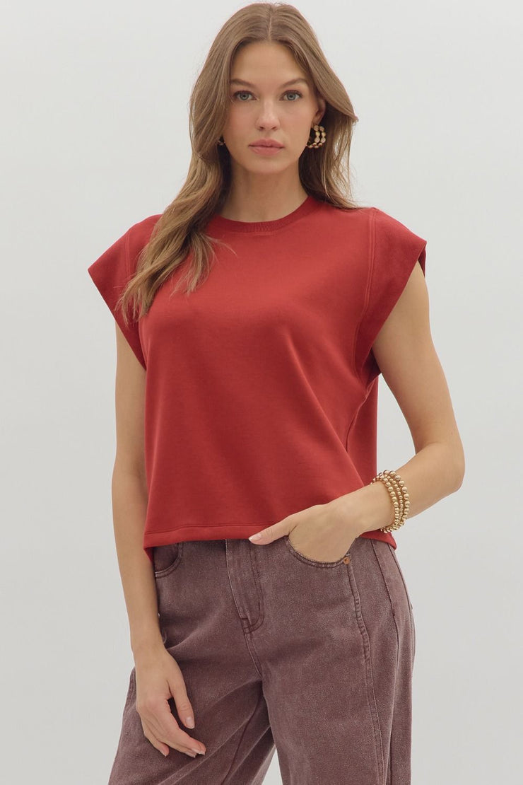 Brick Cap Sleeve Top