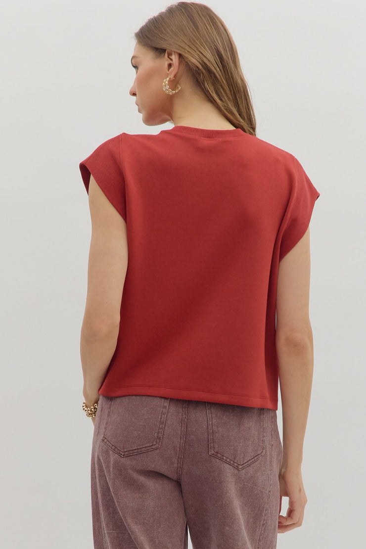 Brick Cap Sleeve Top