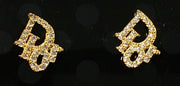 Tiny Dior Letter Earrings