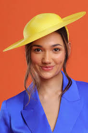 Yellow Mona Plate Hat