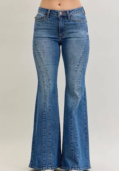 Judy Blue MR Double Seam Flare
